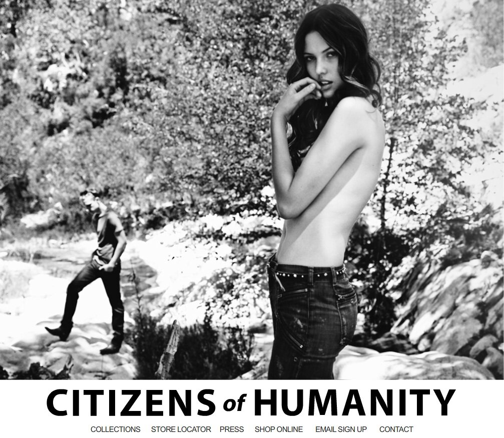Citizens of Humanity Onlineauftritt