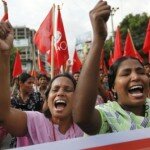 Frauen protestieren für höhere Löhne und bessere Arbeitsbedingungen - zu Recht und mit mäßigem Erfolg
