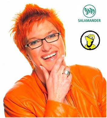 Birgit Hunnekuhl für Artenschutz: sie vertreibt Salamander und Lurchi Schuhe Birgit Hunnekuhl für Artenschutz: sie vertreibt Salamander und Lurchi Schuhe