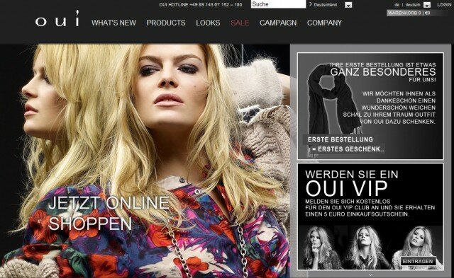Oui sagt ja zum eCommerce und startet einen eigenen Online-Shop Oui sagt ja zum eCommerce und startet einen eigenen Online-Shop
