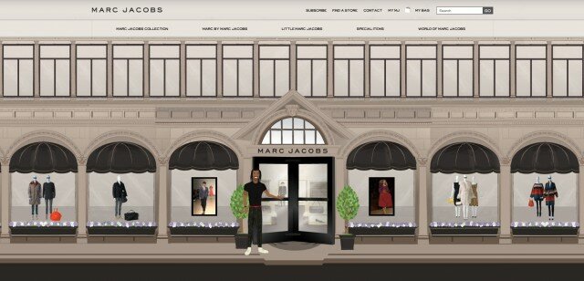 Der Marc Jacobs eShop bietet ein fast reales Shoppingfeeling Der Marc Jacobs eShop bietet ein fast reales Shoppingfeeling