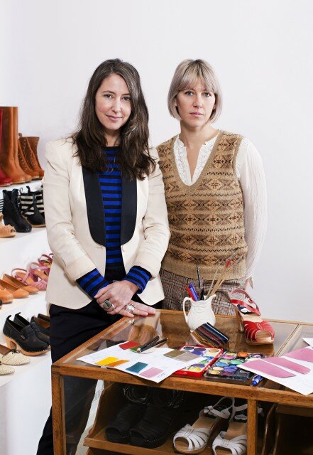 Emy Blixt von Hasbeens und H&M Designchefin Ann-Sofie Johansson zeigen die H&M Hasbeens Kollektion