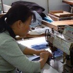 Näherin in China
