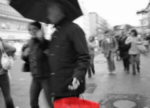 Einkaufen bei Regen Einkaufen bei Regen