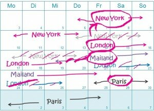 Fashion Week Calendar September 2012