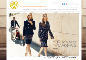 Tory Burch Webseite