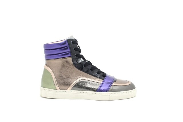 Markus Lupfer - MULTI METALLIC HIGH TOP SNEAKER Markus Lupfer - MULTI METALLIC HIGH TOP SNEAKER