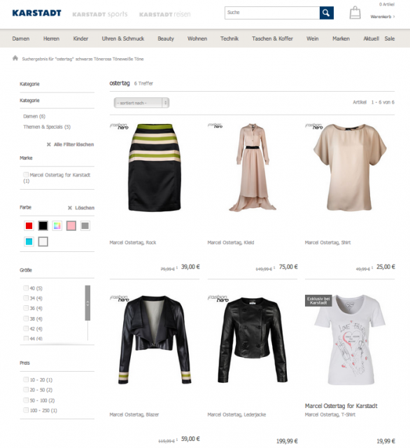 Karstadt_Fashion Hero_Verkauf