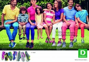 Weil Trends keine Schuhgrößen kennen. Slogan Dachmarkenkampagn
