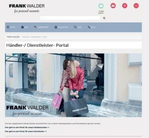 Webpage Frank Walder