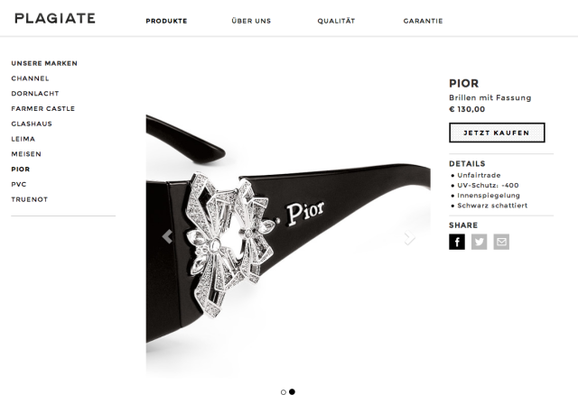 Sonnenbrille von Pior: unfairtrade, schwarz schattiert und ohne UV-Schutz Sonnenbrille von Pior: unfairtrade, schwarz schattiert und ohne UV-Schutz