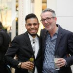 Brice Batoukounou, CINQUE-Store Berlin mit Olaf Müller, CINQUE Retailmanage