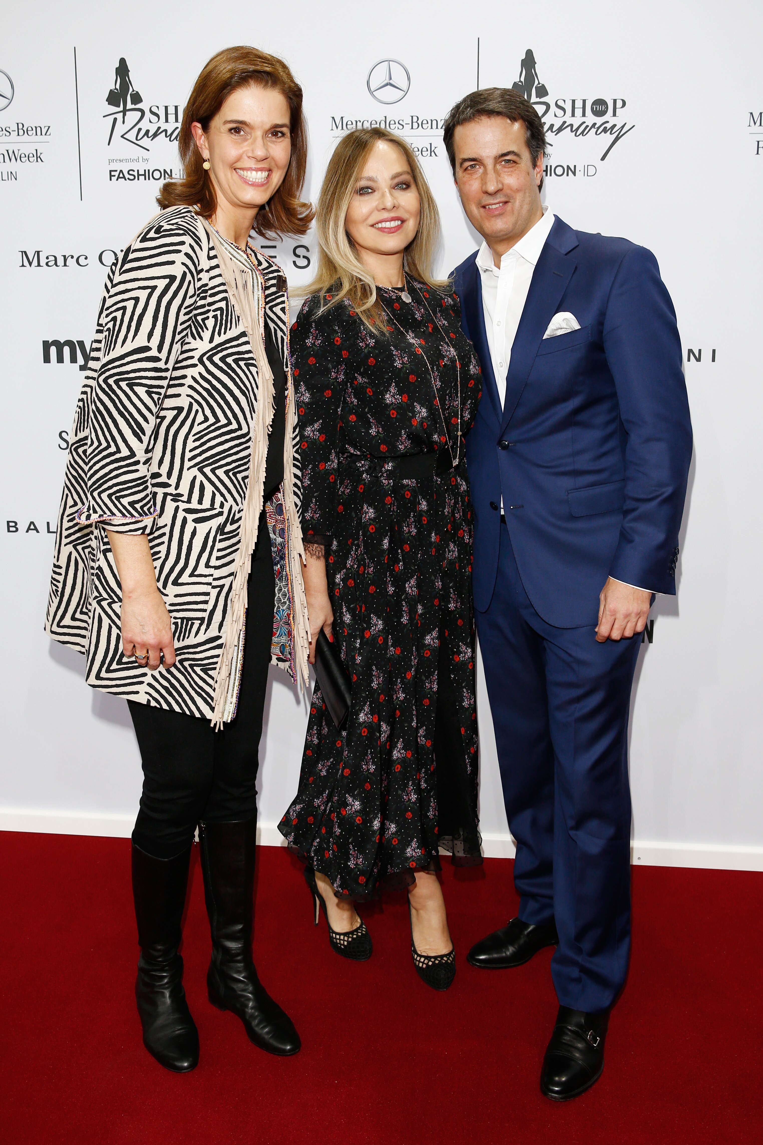 Ornella Muti (Mitte) mit Kerstin Pooth und Christian Hupertz