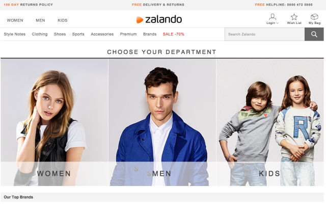Auch externe Marken und Händler aus UK können jetzt Teil der Zalando-Welt werden Auch externe Marken und Händler aus UK können jetzt Teil der Zalando-Welt werden