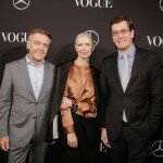 Christiane Arp, Vogue, mit Wolfgang Schattling und Dr. Jens Thiemer (Mercedes)