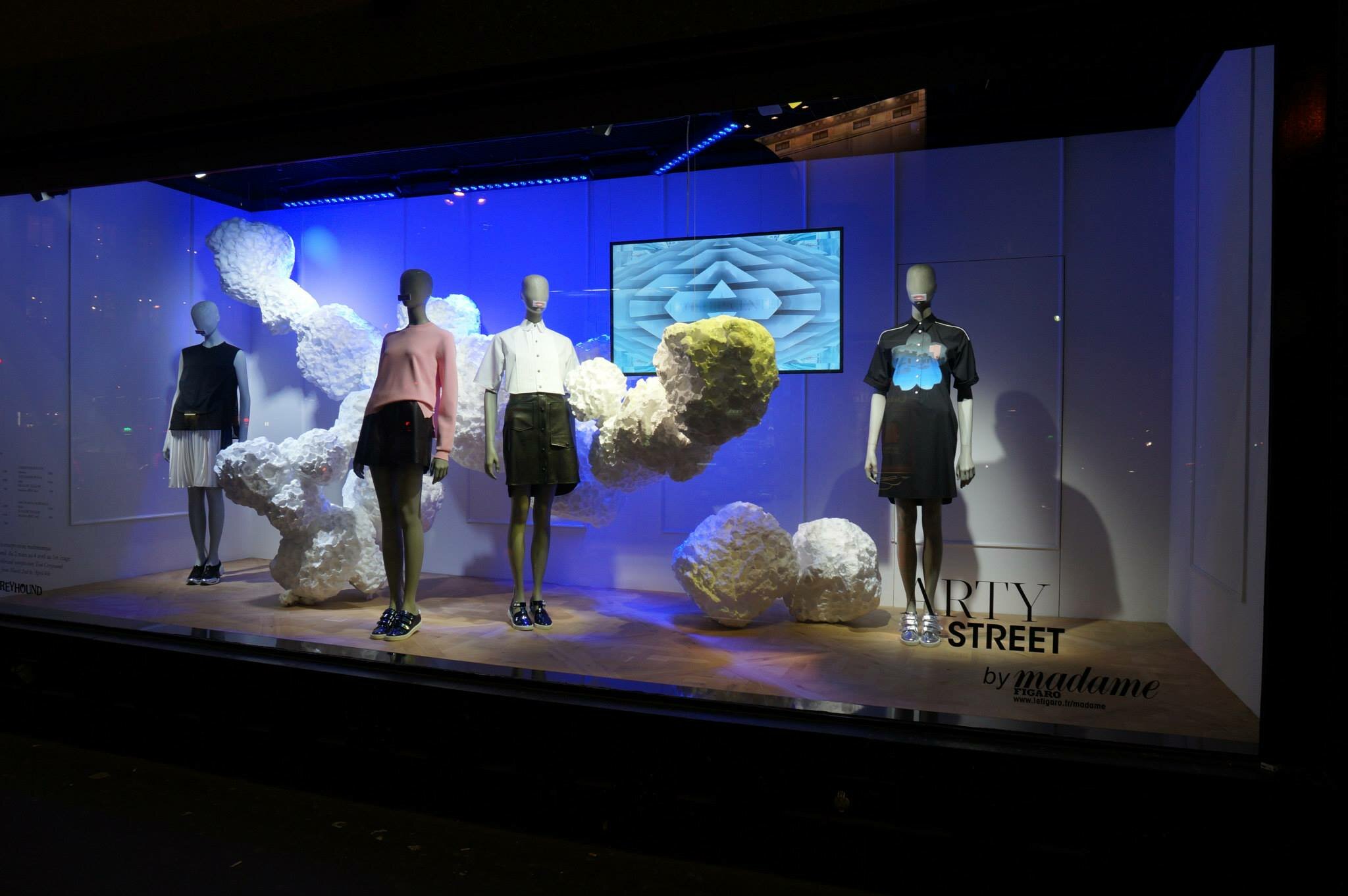 Arty Street bei Galeries Lafayette in Paris