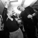 15_Markus Mahren dancing with the crowd at the Bench Showroom Opening Party in Munich