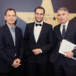 Klaus Striebich (ECE) mit Neofit Vasilevs und Reiner Pichler