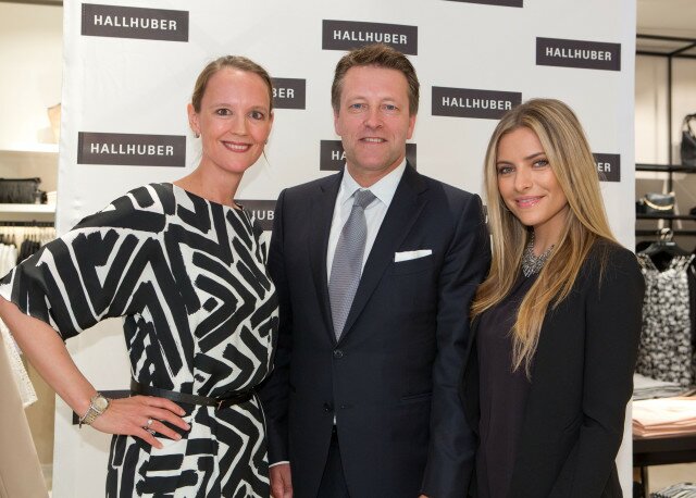 Hallhuber Opening Bielefeld: Dr. Astrid Jagenberg, Ralf Weber, Sophia Thomalla