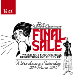 Final Sale im Hause 14 oz. am Ku'damm