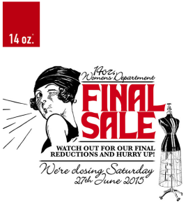 Final Sale im Hause 14 oz. am Ku'damm