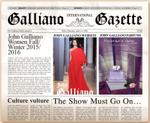 Noch im alten Gewand: John Galliano