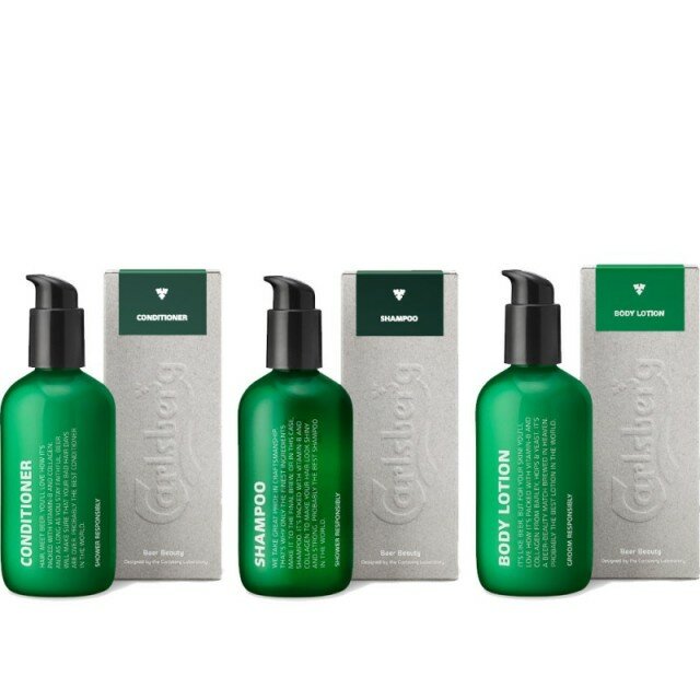 Carlsberg launcht Bier-Shampoo, -Conditioner und -Lotion für den Mann Carlsberg launcht Bier-Shampoo, -Conditioner und -Lotion für den Mann