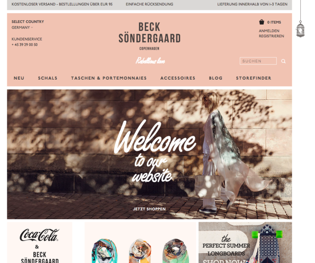 Becksöndergaard, dessen Logo einen zerborstenen Vogelkäfig ziert, ist ans Netz gegangen Becksöndergaard, dessen Logo einen zerborstenen Vogelkäfig ziert, ist ans Netz gegangen