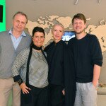 VFNO bei Hessnatur: Marc Sommer, Tanja Hellmuth, Christiane Arp und Tim Labenda