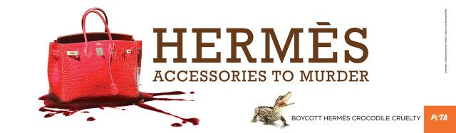 PETA bleibt trotz Beteuerungen von Hermès bei den Boykott-Aufrufen PETA bleibt trotz Beteuerungen von Hermès bei den Boykott-Aufrufen