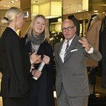 Christiane Arp und Ingrid Hedley (beide Vogue mit KaDeWe-Chef Andre Maeder