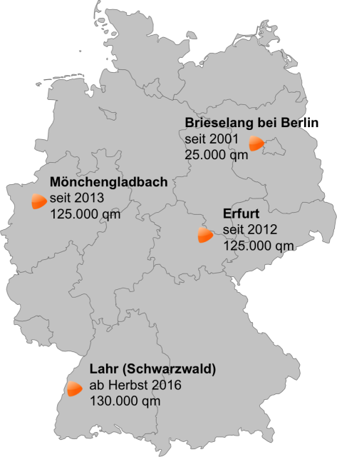 Zalando Logistikstandorte D
