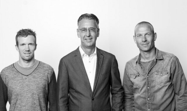 Head of Sales Max Eggen, Country Manager Jürgen Konrad und Head of Marketing & Product Tobias Zingel
