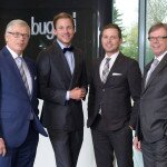Die neue erweiterte bugatti Geschäftsführung: Wolfgang, Julius, Markus und Klaus Brinkmann (v.l.n.r.)