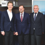 Nach der Hiltl-Übernahme: Eberhard von Strenge, Dr. Tim Krume, Andreas Wölfer, Martin Merkl und Markus Schock