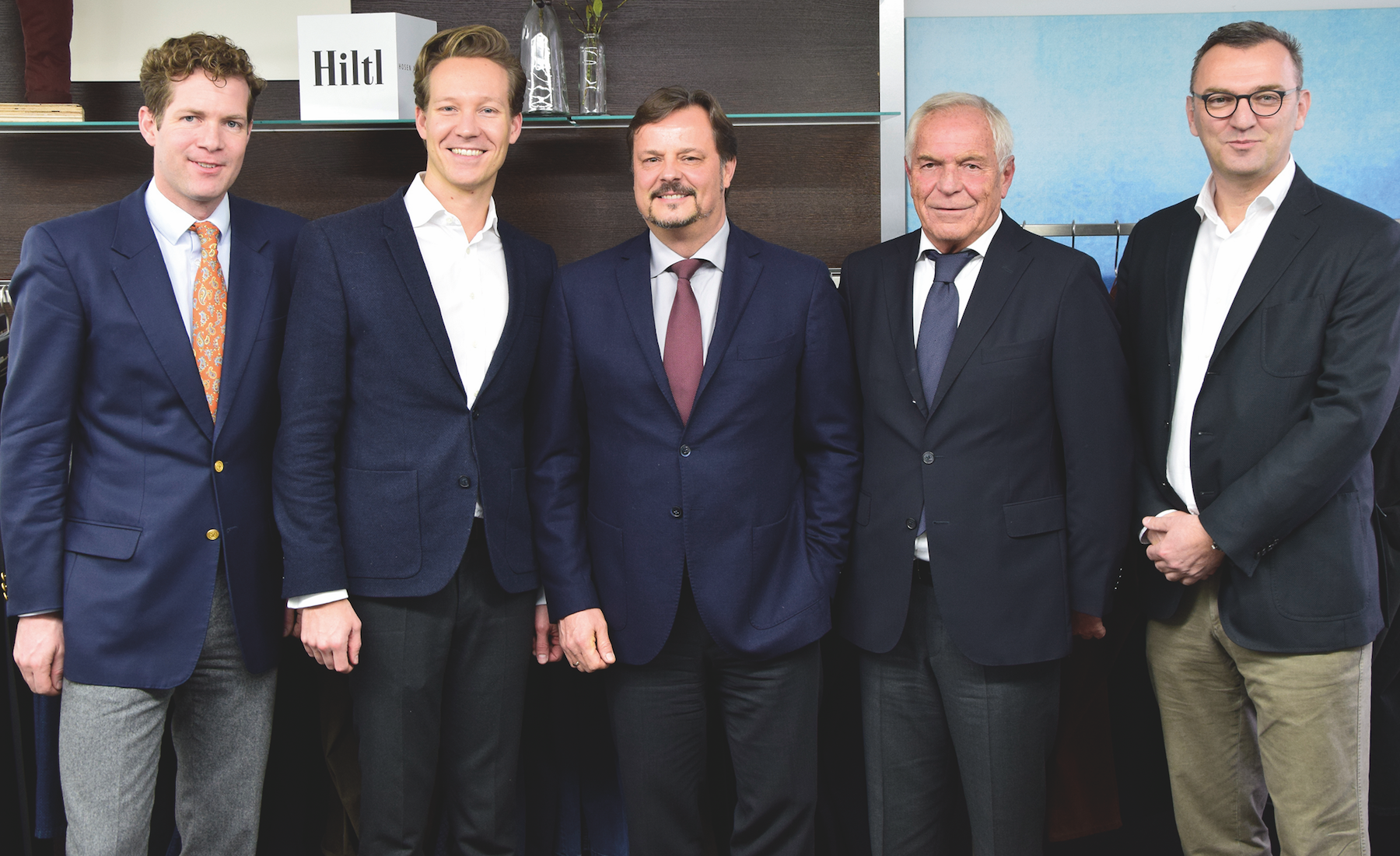Nach der Hiltl-Übernahme: Eberhard von Strenge, Dr. Tim Krume, Andreas Wölfer, Martin Merkl und Markus Schock