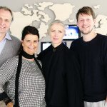 Noch vereint: Geschäftsführer Marc Sommer, CCO Tanja Hellmuth und Tim Labenda bei der Vogue Fashion Night Out gemeinsam mit Christiane Arp (Vogue, 2. v.r)
