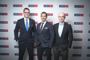 Die neue Karstadt-sports-Führung: Christian Schrahe, Michael Rumerstorfer, Marcus Neul (vlnr)