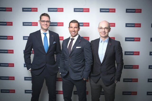 Die neue Karstadt-sports-Führung: Christian Schrahe, Michael Rumerstorfer, Marcus Neul (vlnr)