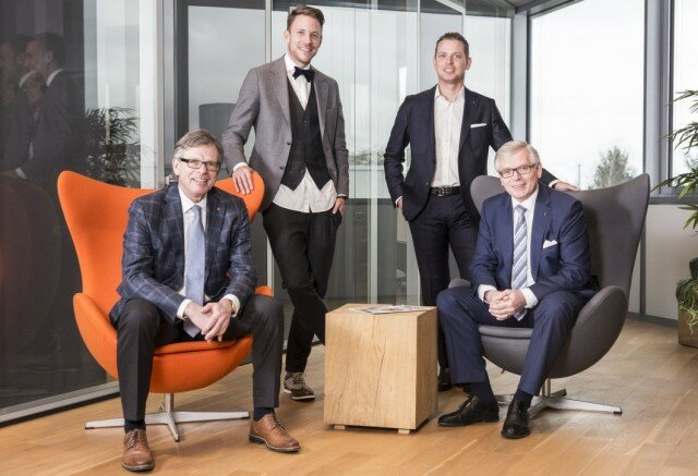 Die Brinkmänner: Klaus, Julius, Markus und Wolfgang Brinkmann (vlnr) führen das Familienunternehmen gemeinsam