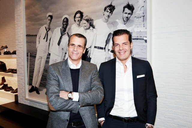 Führen Navyboot: Verwaltungsratspräsident Philippe Gaydoul und CEO Marcus Meyer Führen Navyboot: Verwaltungsratspräsident Philippe Gaydoul und CEO Marcus Meyer