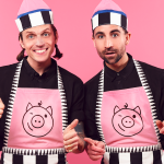 Schweinchen gibt's nur auf der Schürze: Die Dandies Carl Jakob Haupt und David Roth sind selbst Veganer