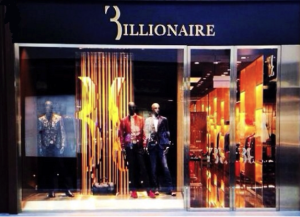 Billionaire Couture gehört jetzt zur Philipp Plein Gruppe, die ein Luxus-Konglomerat aus edlen Nischenmarken aufbauen will 