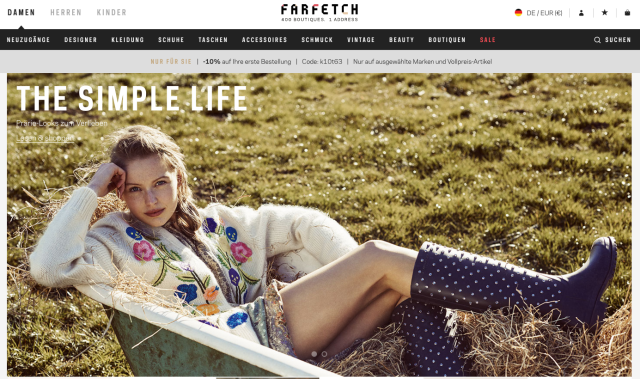 Farfetch: Tiefes Verständnis der Luxusindustrie und exzellente technologische Umsetzung Farfetch: Tiefes Verständnis der Luxusindustrie und exzellente technologische Umsetzung