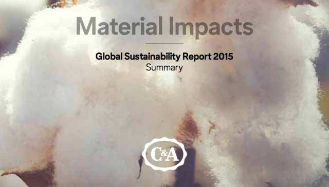 C&A hat seinen ersten Globalen Nachhaltigkeitsreport veröffentlicht C&A hat seinen ersten Globalen Nachhaltigkeitsreport veröffentlicht
