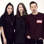 Die Kenzo-Designer Carol Lim und Humberto Leon mit Ann-Sofie Johansson, Creative Advisor von H&M (Mitte)
