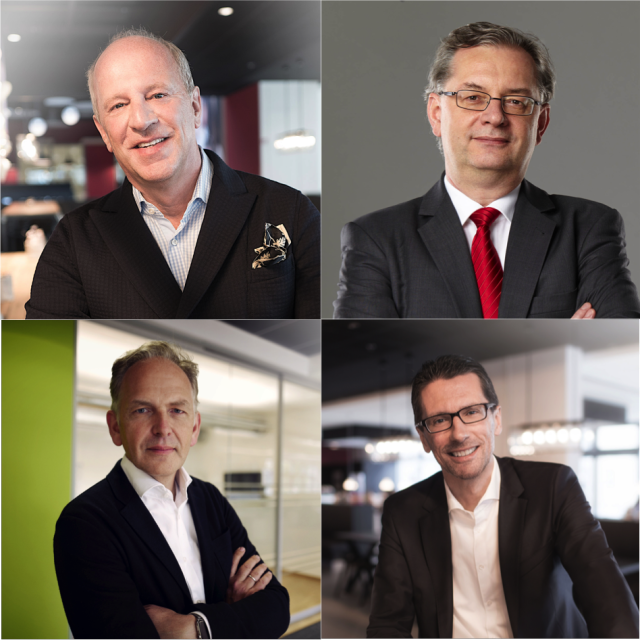 Das neue Vierer-Führungsteam von Bonprix: Rien Jansen, Dr. Richard Gottwald, Markus Fuchshofen und Dr. Kai Heck (v.l.o.) Das neue Vierer-Führungsteam von Bonprix: Rien Jansen, Dr. Richard Gottwald, Markus Fuchshofen und Dr. Kai Heck (v.l.o.)