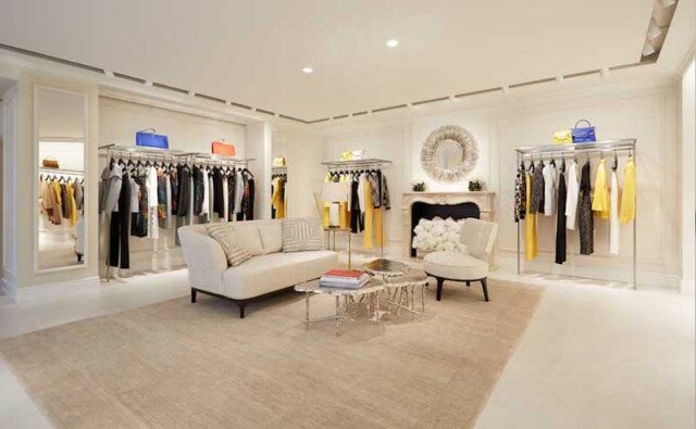 Home sweet home! Die neue Escada Boutique in Düsseldorf erinnert eher an ein Wohnzimmer in Marais denn eine Boutique